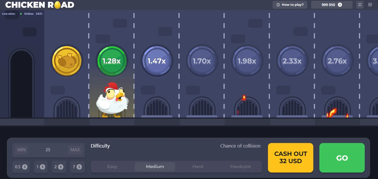chicken cross road gambling game